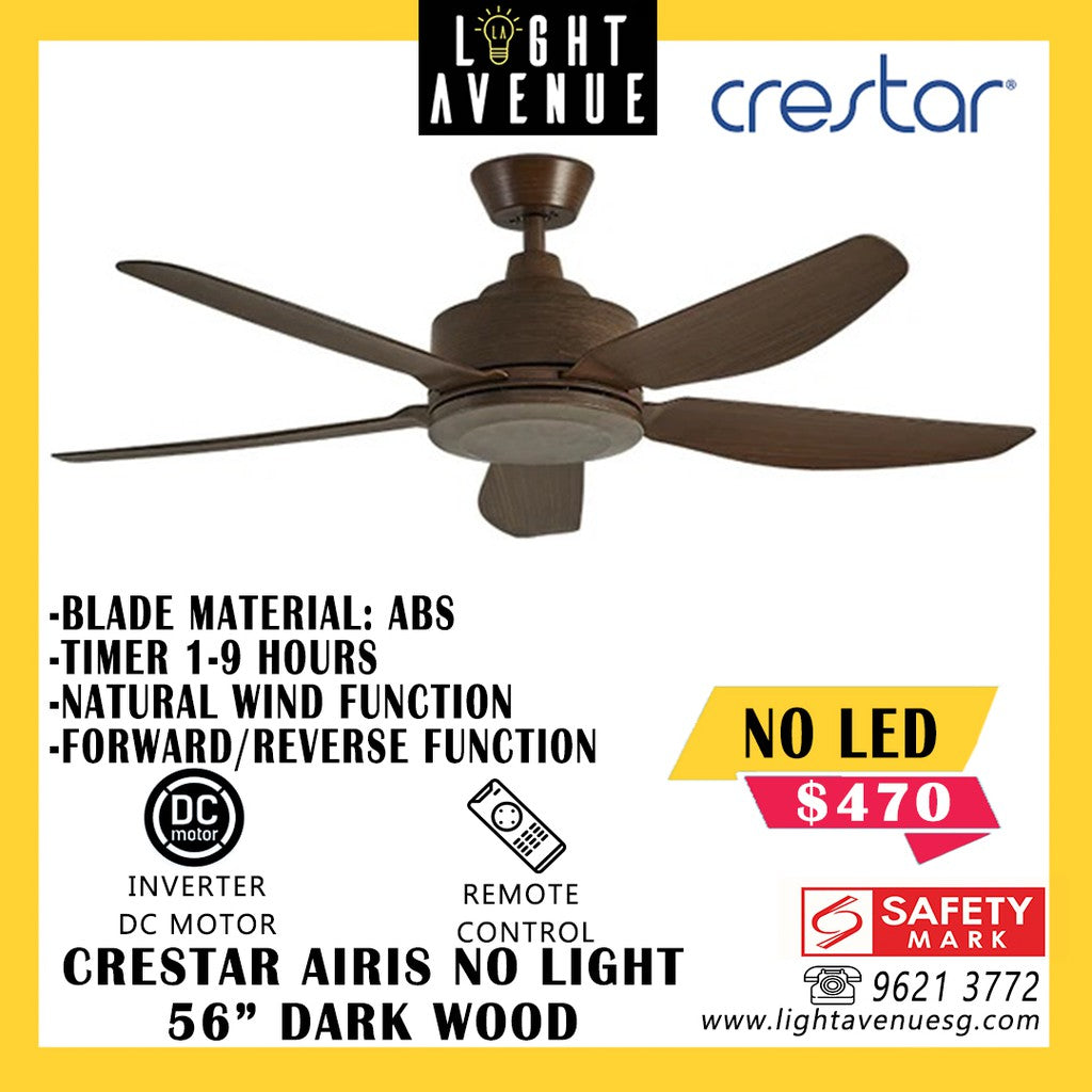 Crestar Airis+ Smart Ceiling Fan 5 Blade 50"/56"