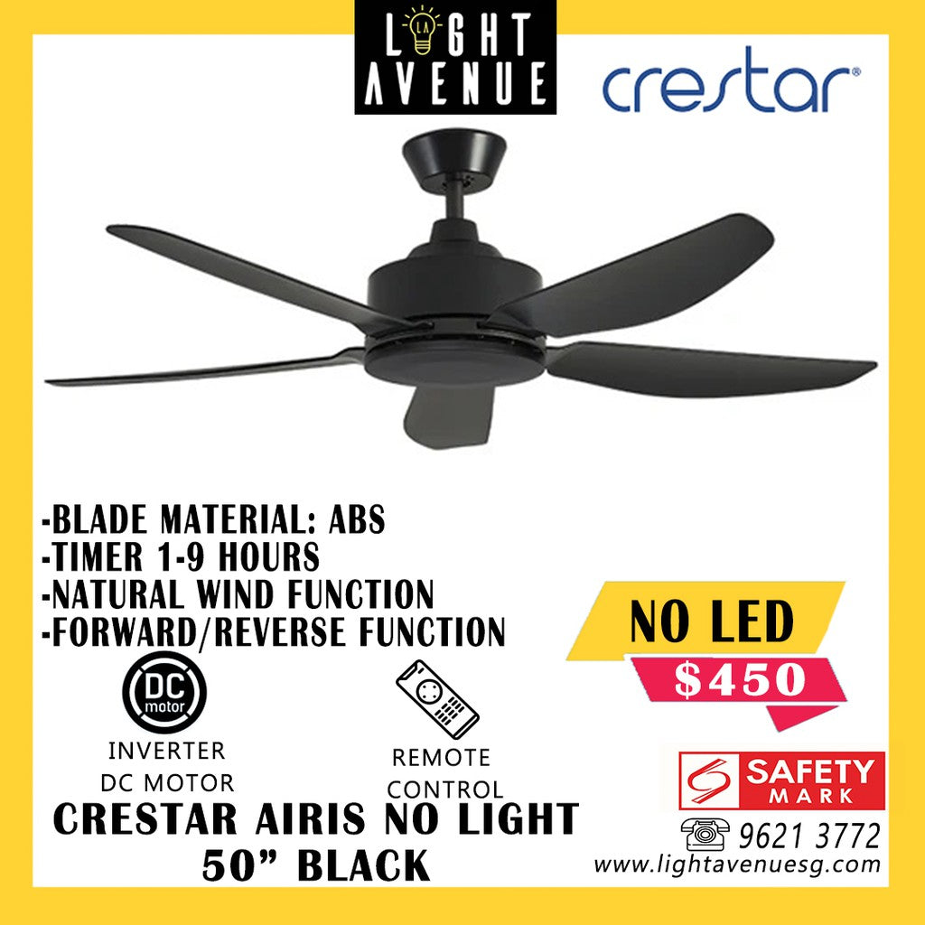 Crestar Airis+ Smart Ceiling Fan 5 Blade 50"/56"