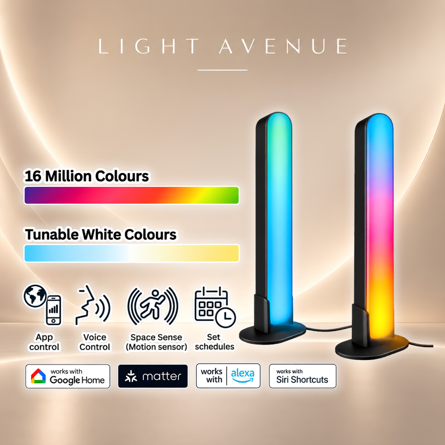 WiZ Smart Gradient Light Bars 30cm RGBIC Ambient Lighting