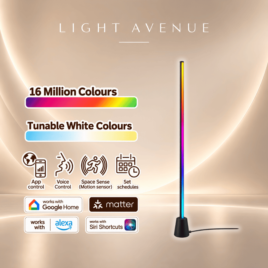 WiZ Gradient Floor Light 1.4m Entertainment RGBIC Light UK