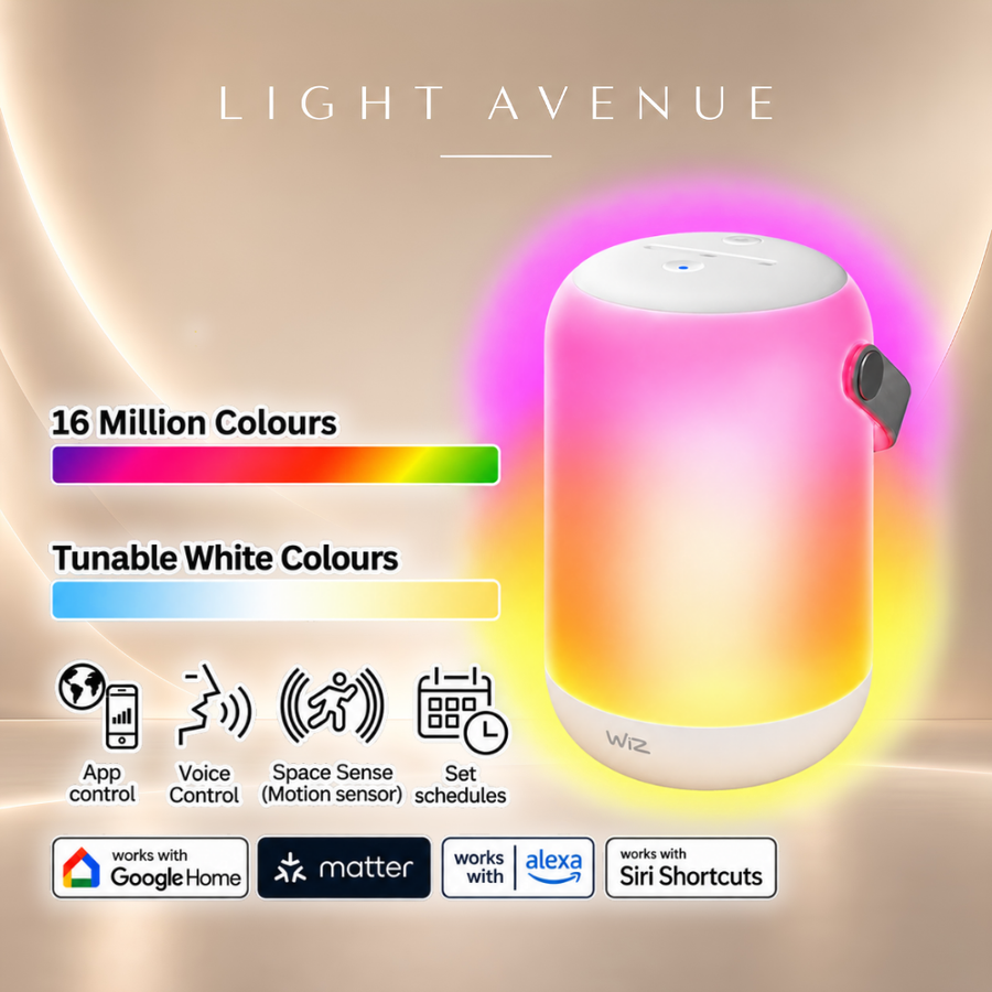 WiZ WiFi BLE Mobile Portable Light EU 2200k-6500k + RGBIC