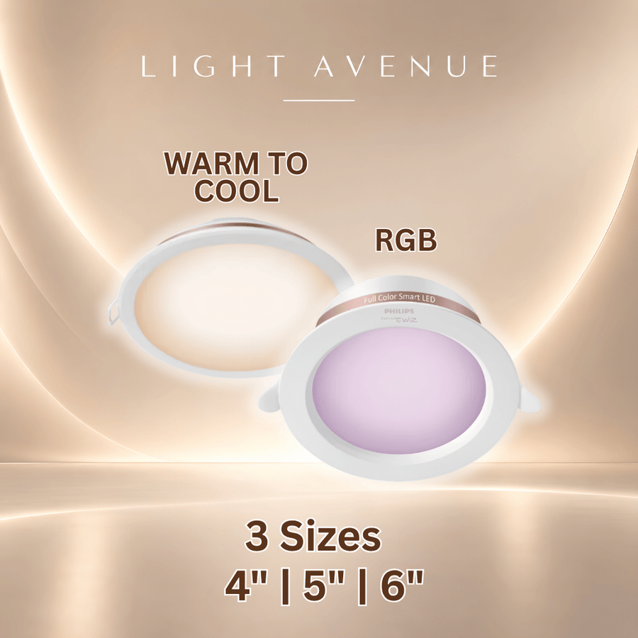 Wiz Smart WiFi Connected Recessed Downlight 4"/5"/6" Warm to Cool/RGB