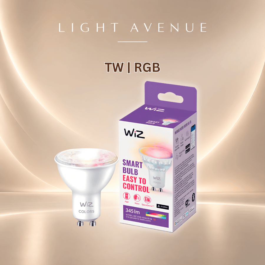 WiZ BLE GU10 Glass 4.7-50W TW / RGB