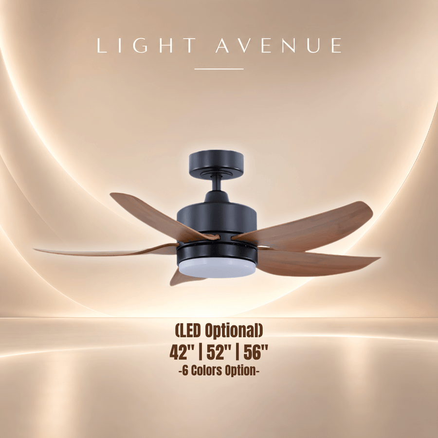 Samaire 5 Blades DC Ceiling Fan 42"/52"/56" — ceiling fan product image 1 at Light Avenue Singapore