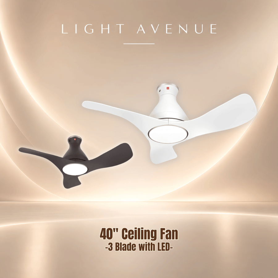 KDK Airy Ceiling Fan 40 Inch with LED (3 Blade Ceiling Fan) - F40GP – product image