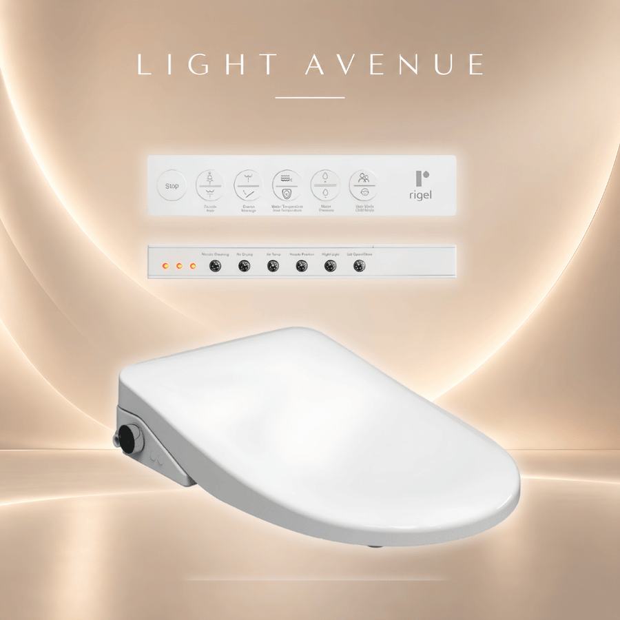 Rigel Electronic Bidet Seat and Cover SCEBD1855VPS