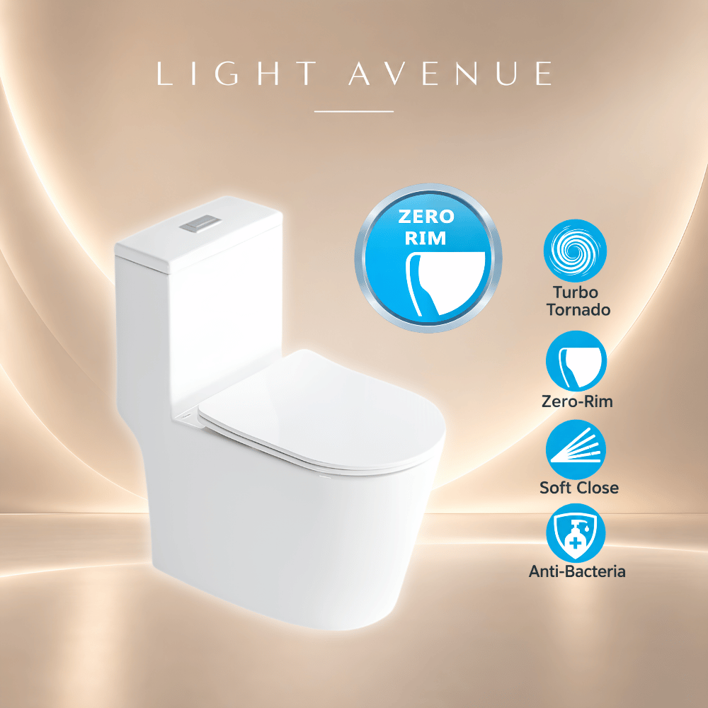 Zaffiro PWC-9160 One-Piece Toilet Bowl – Tornado Flush