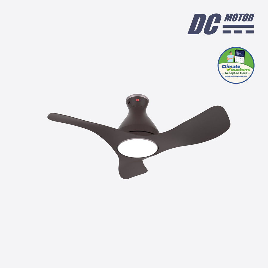 KDK Airy F40GP Ceiling Fan 40 Inch with LED (3 Blade Ceiling Fan)
