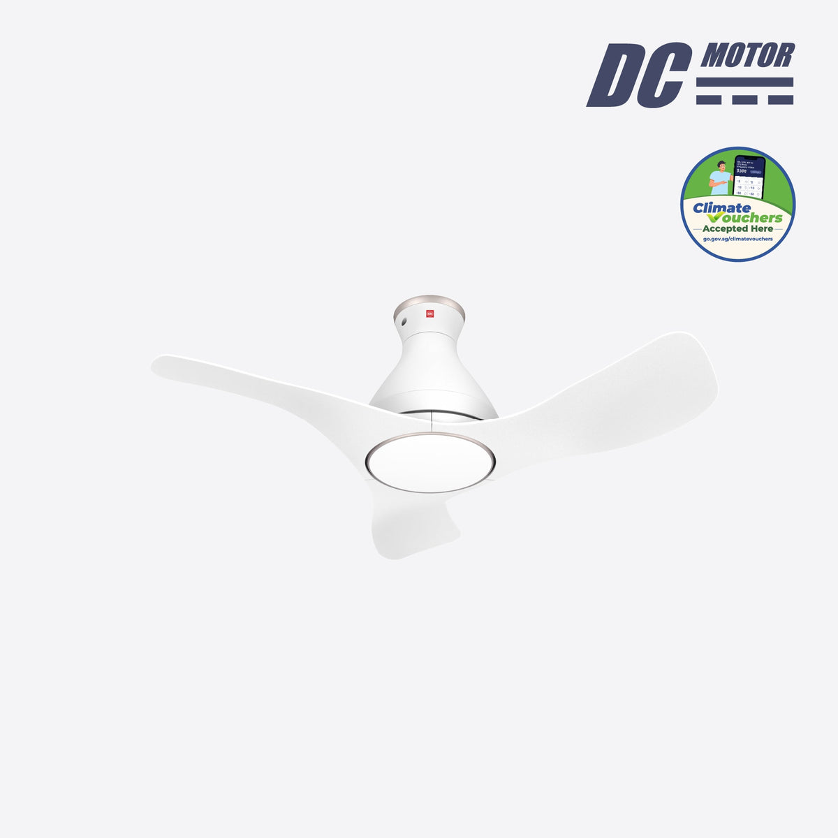 KDK Airy F40GP Ceiling Fan 40 Inch with LED (3 Blade Ceiling Fan)