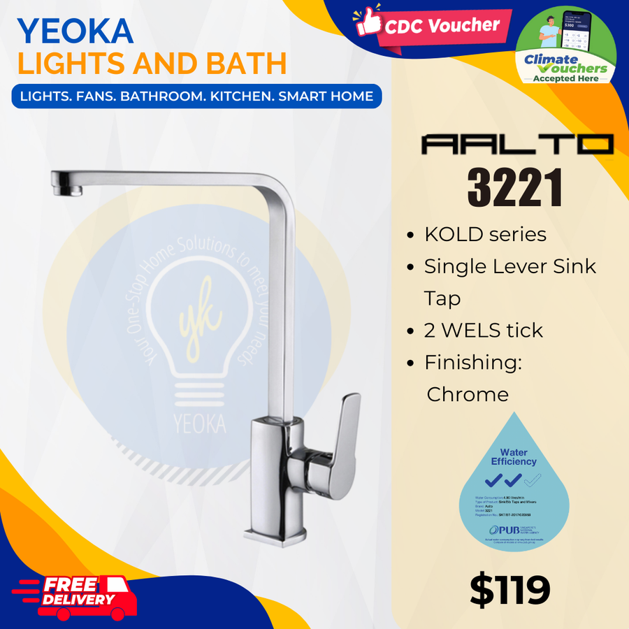 Aalto 3221 Kitchen Sink Tap