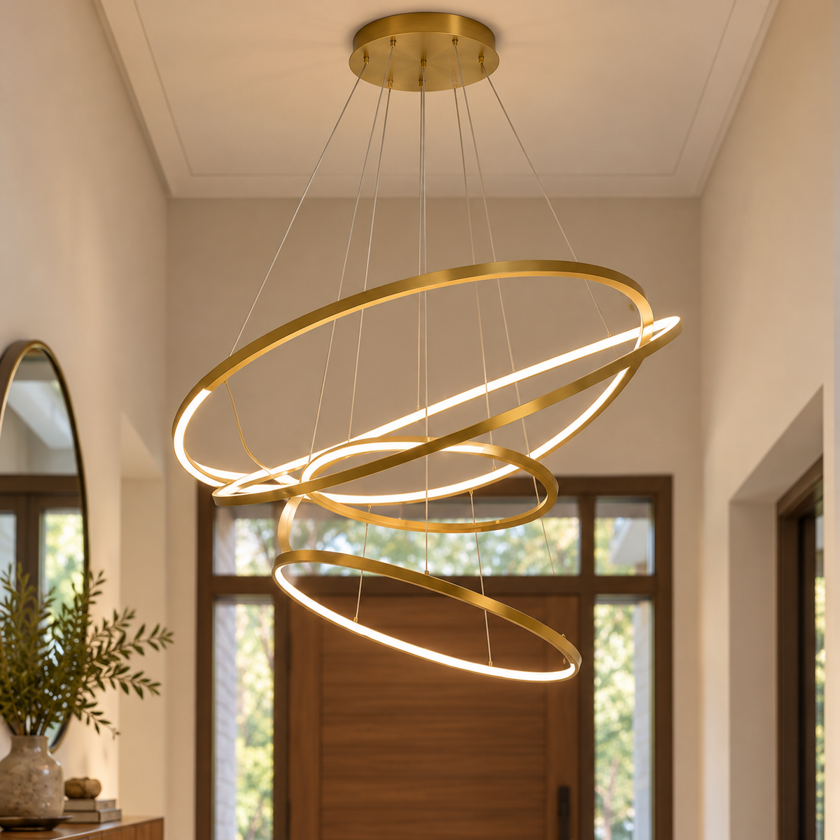 9048 Three-Ring LED Pendant Light