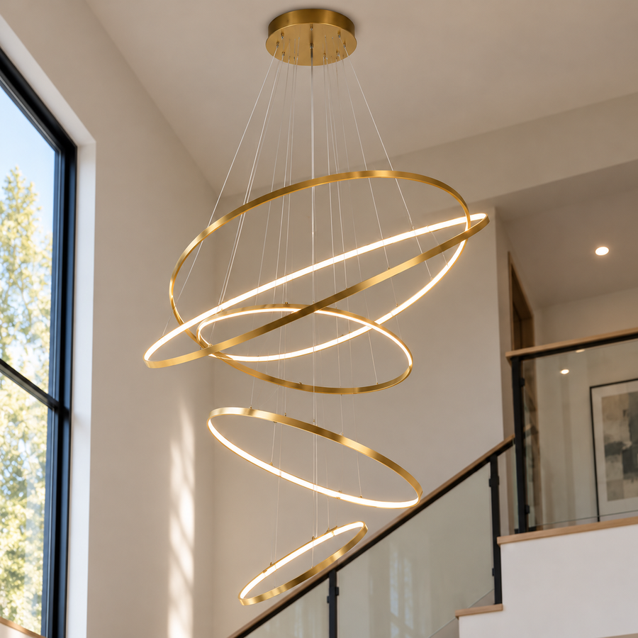 9048 Four-Ring LED Pendant Light