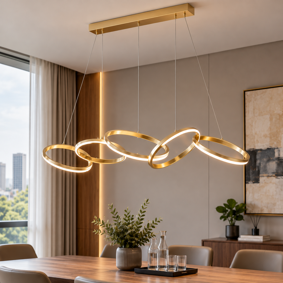 9078 Five-Ring LED Pendant Light