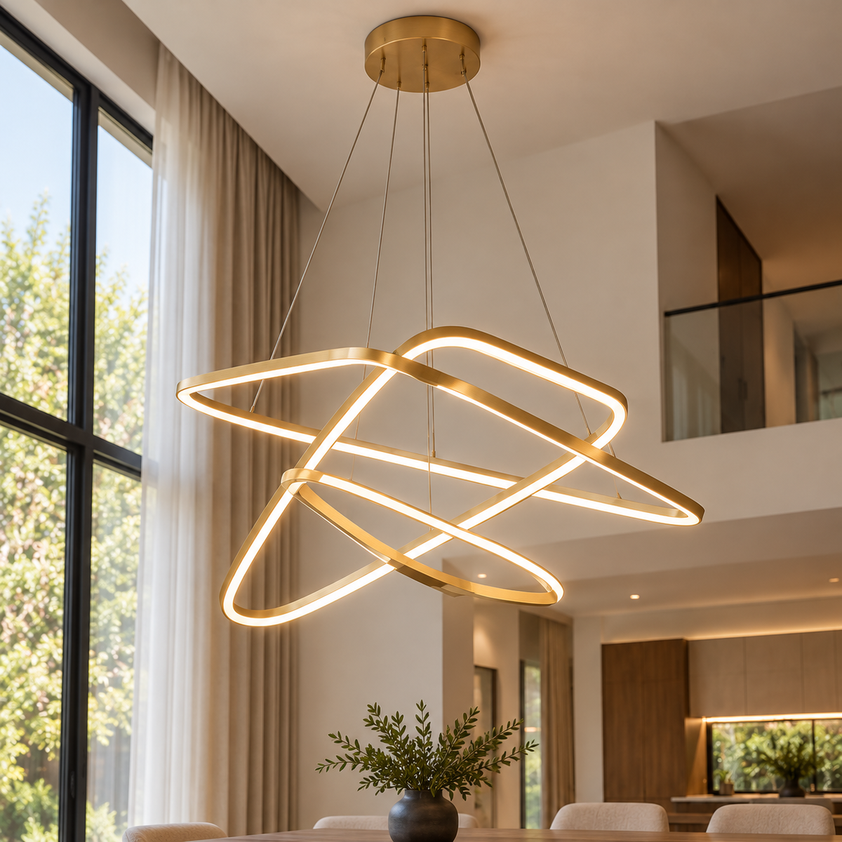 9145 Three-Frame LED Pendant Light