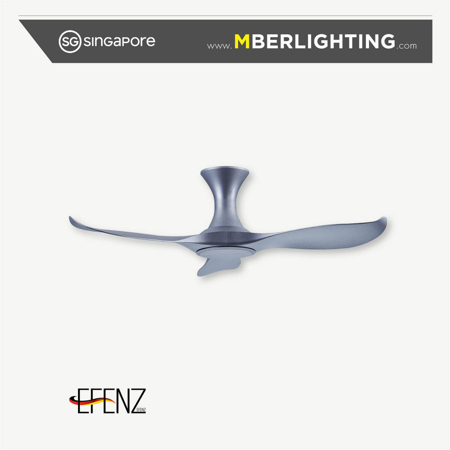 Efenz Limited Edition Hugger Series Smart Ceiling Fan Satin Titanium