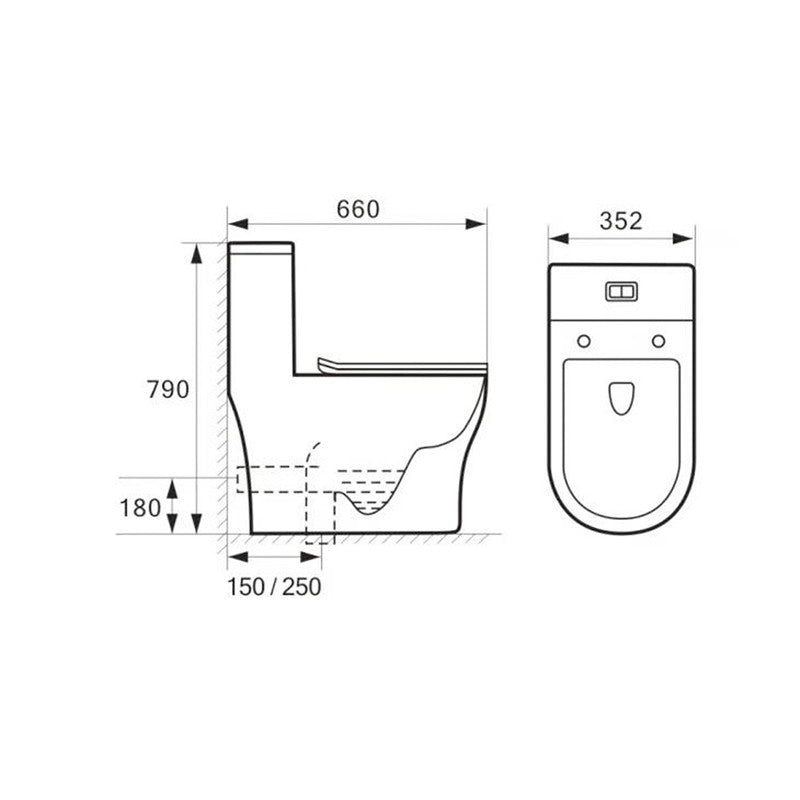 AALTO Wiktoria AL8090 1-Piece WC