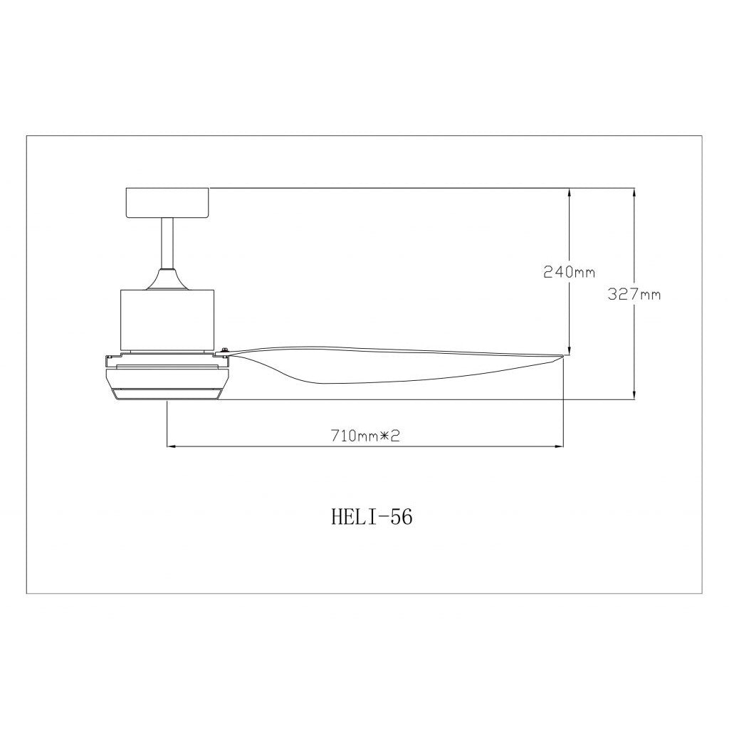 Fanco Heli Ceiling Fan 56"