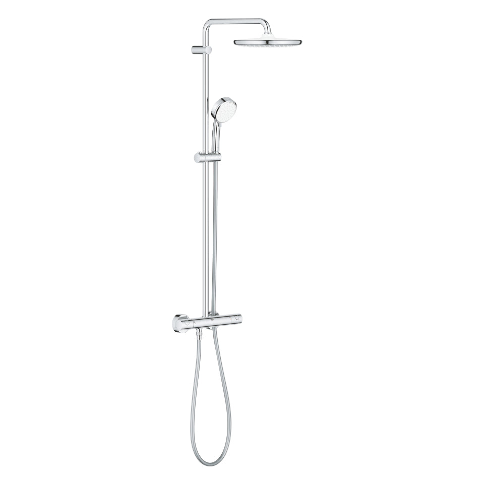 Grohe 26 670 000 Tempesta Cosmopolitian 250 Shower System with Thermostatic Shower Mixer