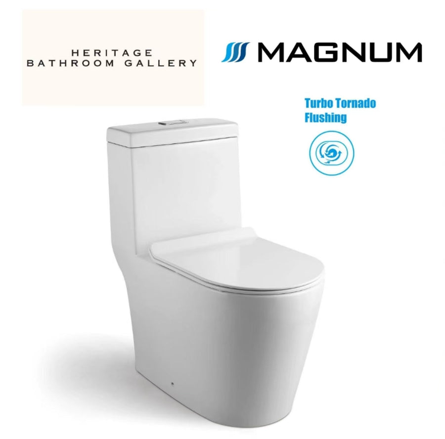 Magnum M935 One-Piece Toilet Bowl Tornado Flush