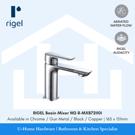 Rigel W2-R-MXB721101 Basin Mixer - Chrome