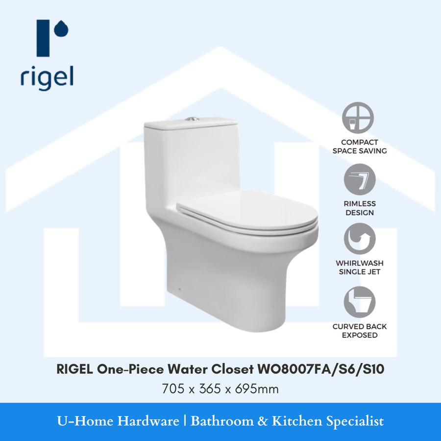 Rigel WO8007S10A One-Piece Water Closet