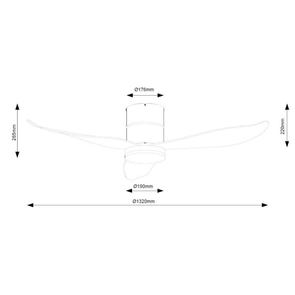 Fanco Rito-3 Ceiling Fan 46"/52"
