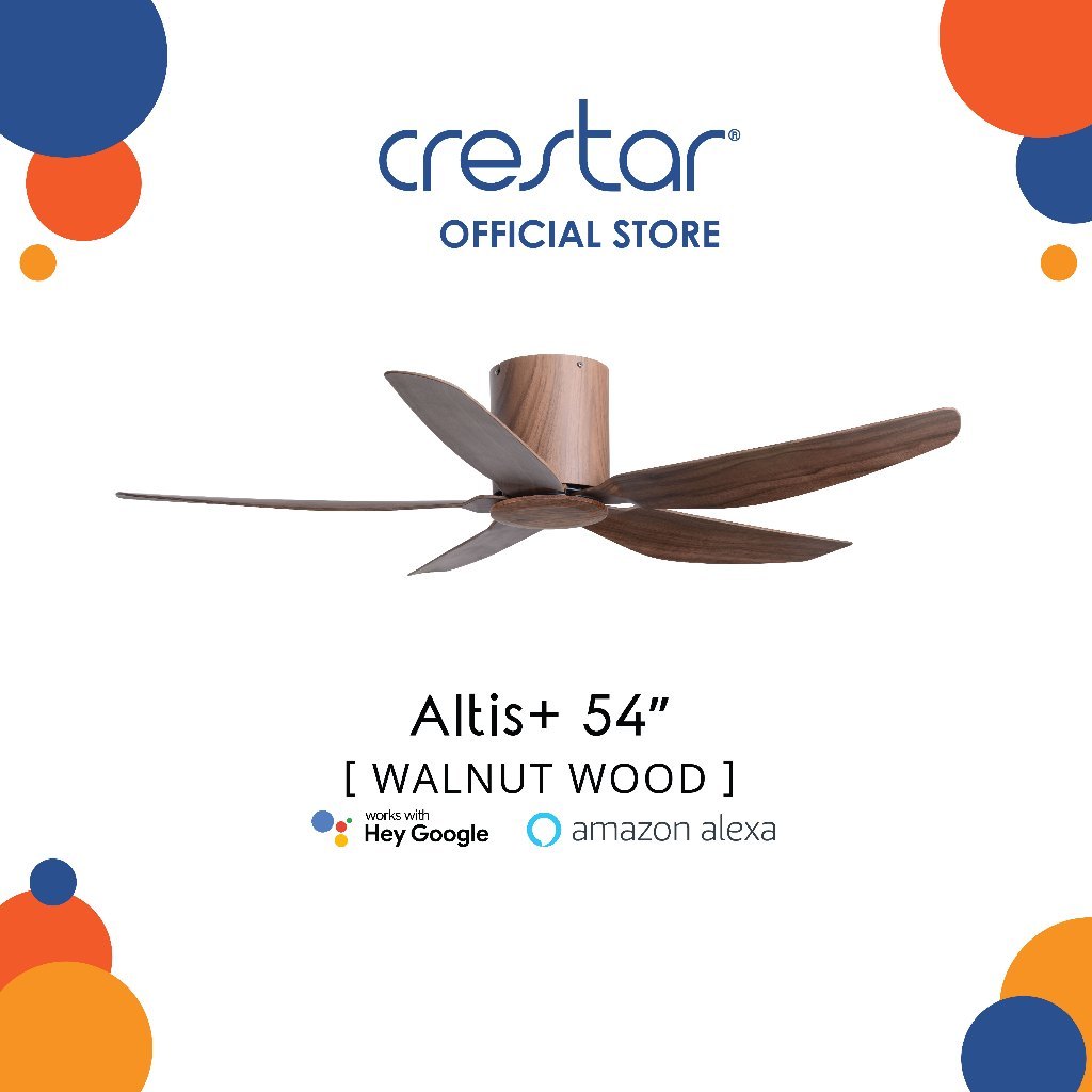 Crestar Altis 5 Blade Smart Ceiling Fan 48"/54"