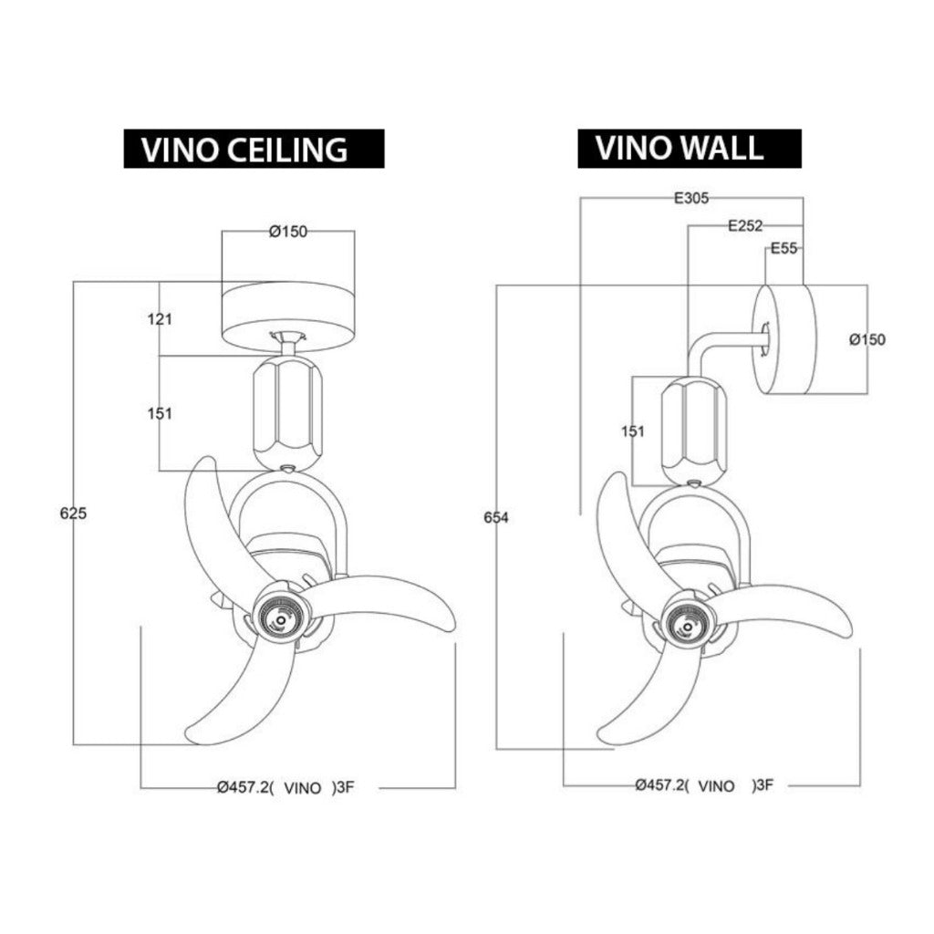 Fanco Vino Corner/Wall Fan 18"