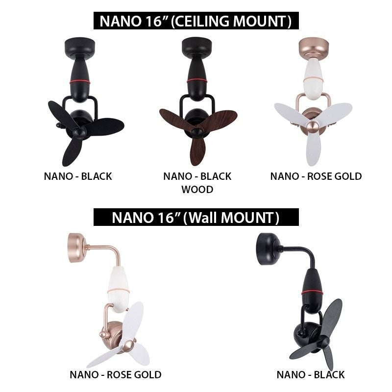 Fanco Tristar Nano Corner/Wall Fan 16"