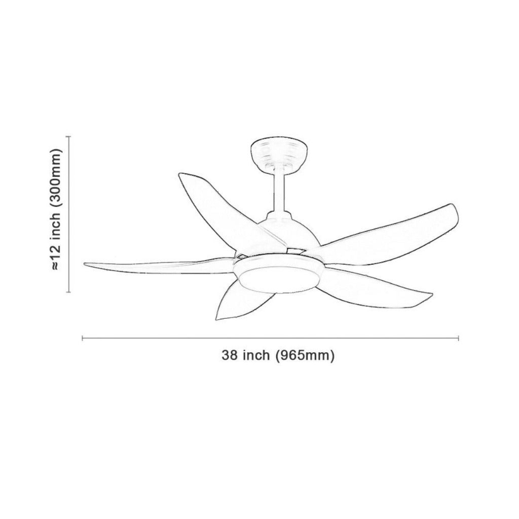 Fanco Galaxy 5 Ceiling Fan 38"/48"/56"