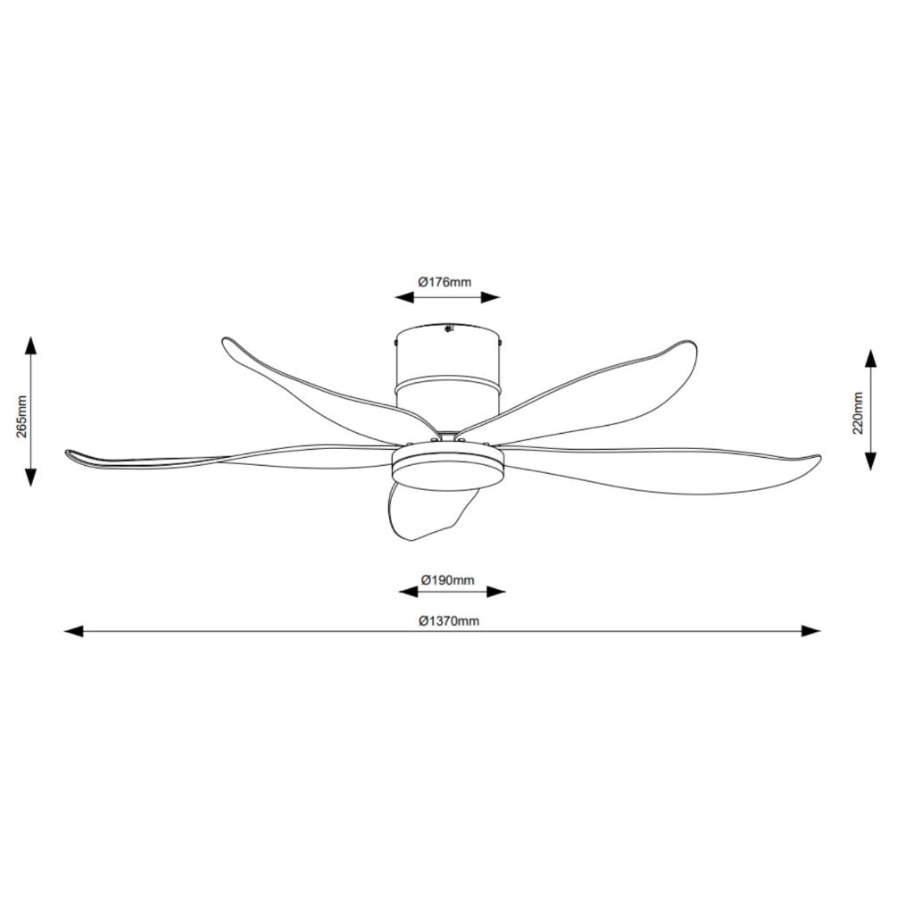 Fanco Rito-5 Ceiling Fan 48"/54"