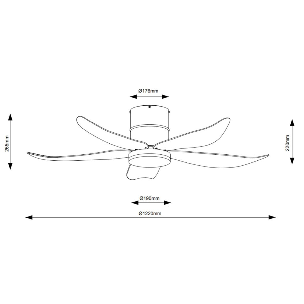Fanco Rito-5 Ceiling Fan 48"/54"