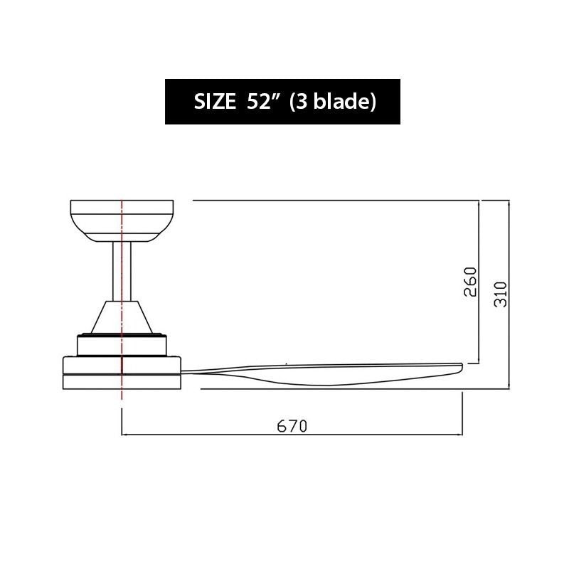 Fanco Huracan Ceiling Fan 52"