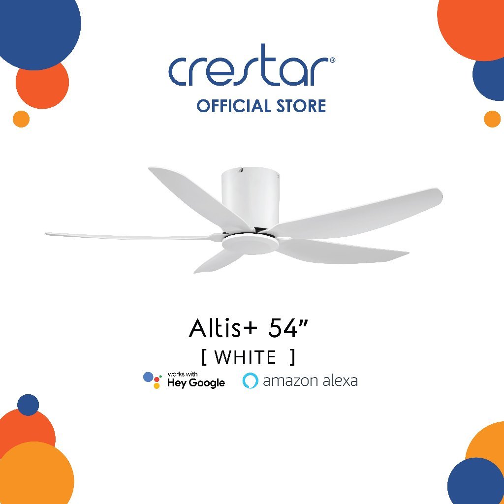 Crestar Altis 5 Blade Smart Ceiling Fan 48"/54"