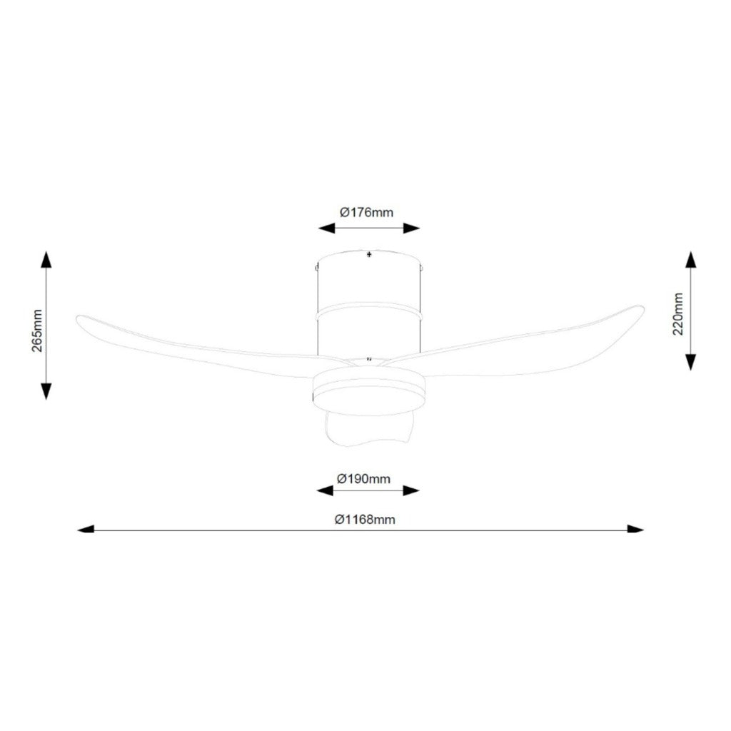 Fanco Rito-3 Ceiling Fan 46"/52"