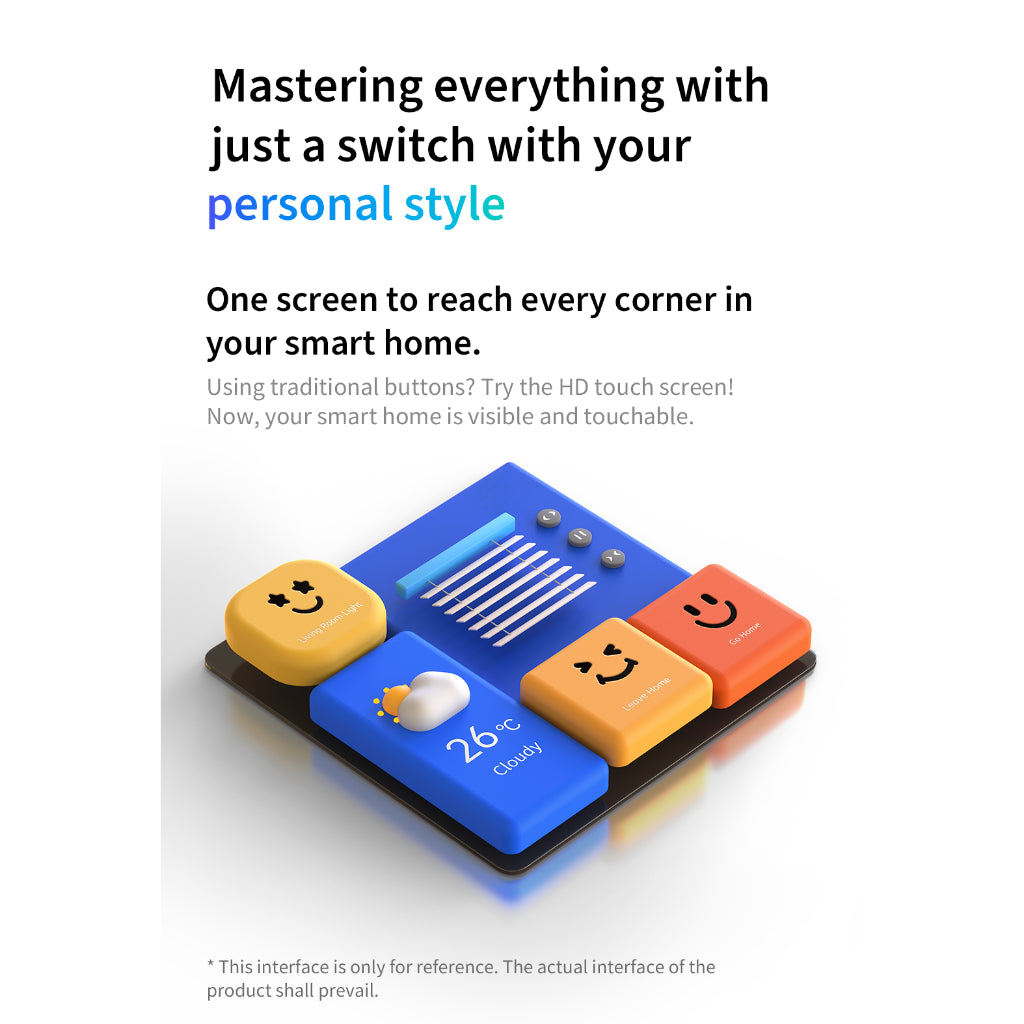 Aqara S1E LED Display Touchscreen Smart Wall Switch