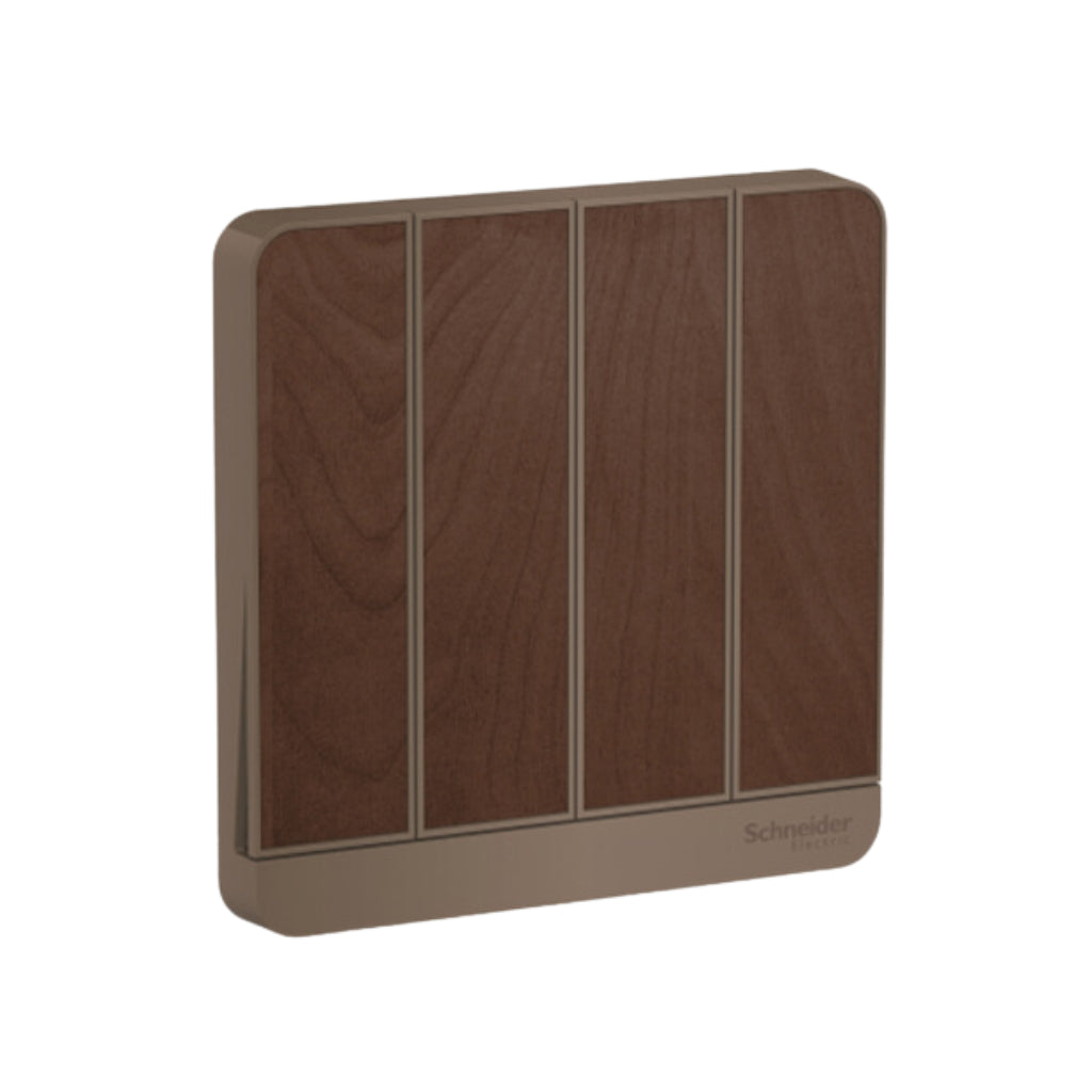 Schneider Electric AvatarOn Switch (Dark Wood)