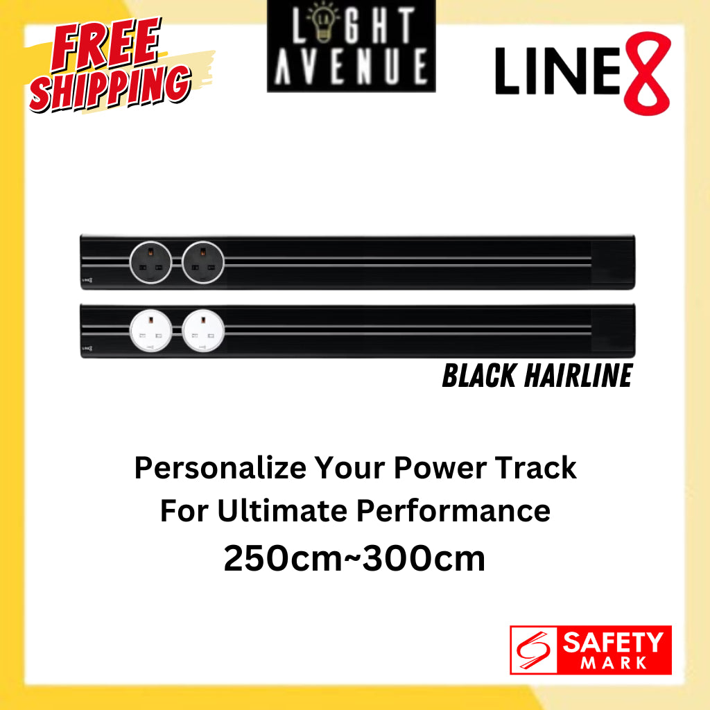 Line 8 Black Hairline Custom (Surface/Recess)