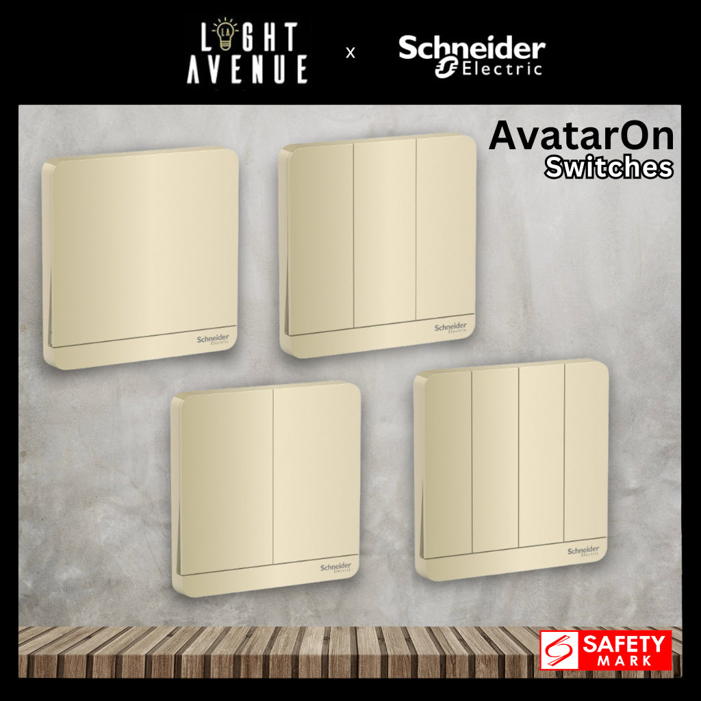 Schneider Electric AvatarOn Switch (Wine Gold)