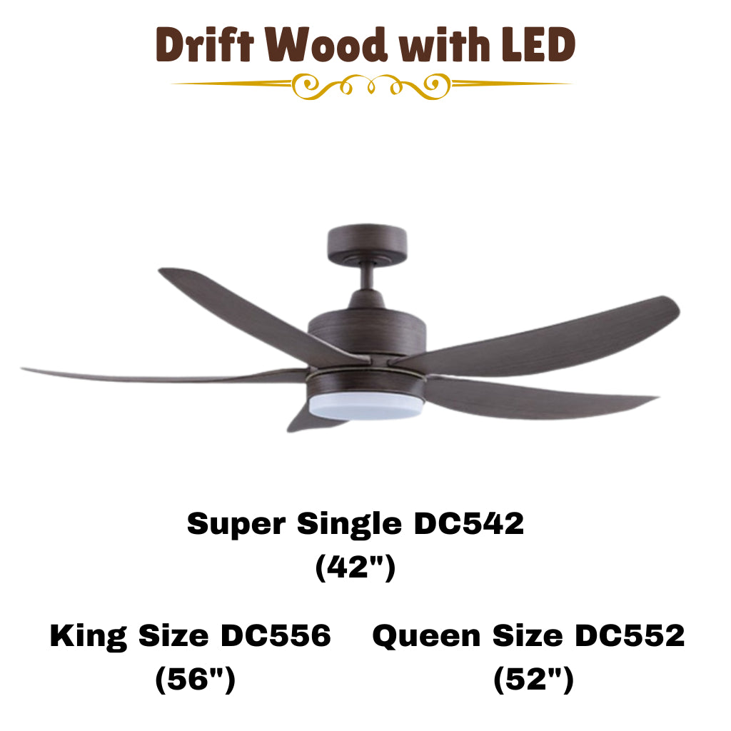 Samaire 5 Blades DC Ceiling Fan 42"/52"/56"