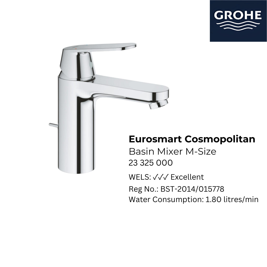 Grohe 23 923 003 Eurosmart Basin Mixer M-Size