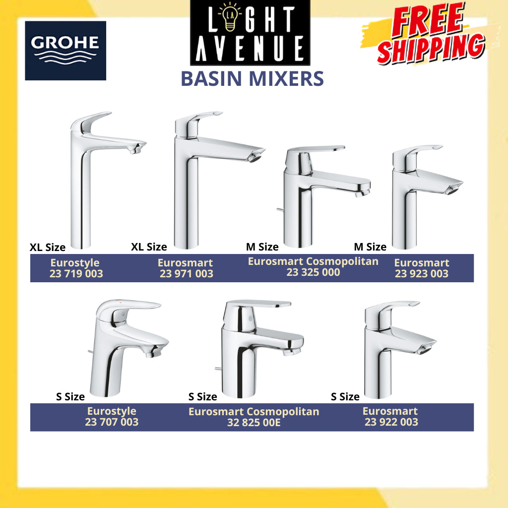 Grohe 23 922 003 Eurosmart Basin Mixer S-Size