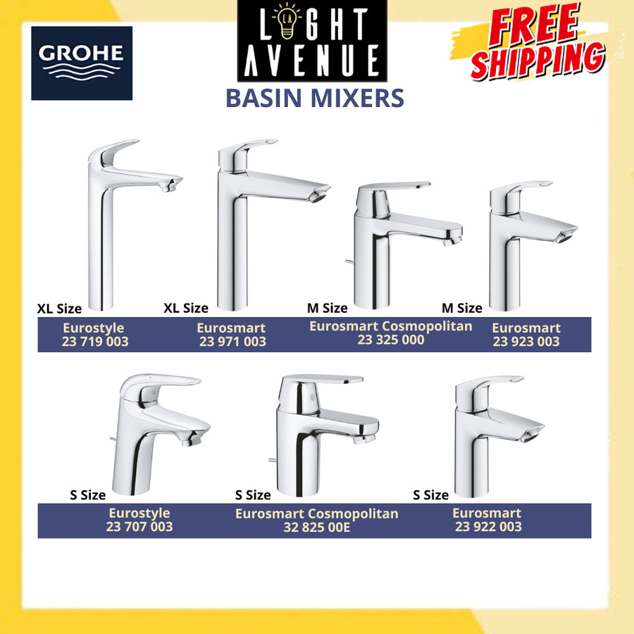 Grohe 23 922 003 Eurosmart Basin Mixer S-Size