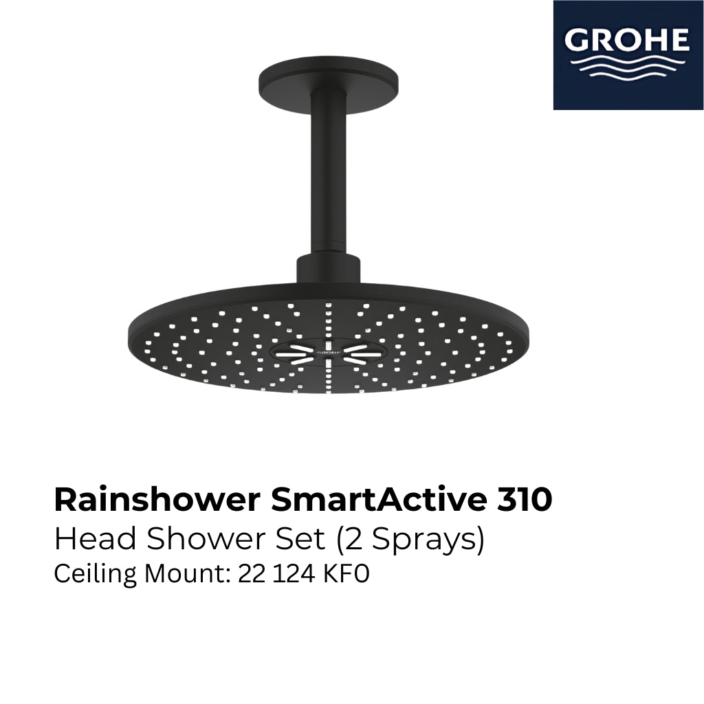 Grohe 22 123 KF0 Rainshower SmartActive 310 Head Shower Set 430mm (2 Sprays)