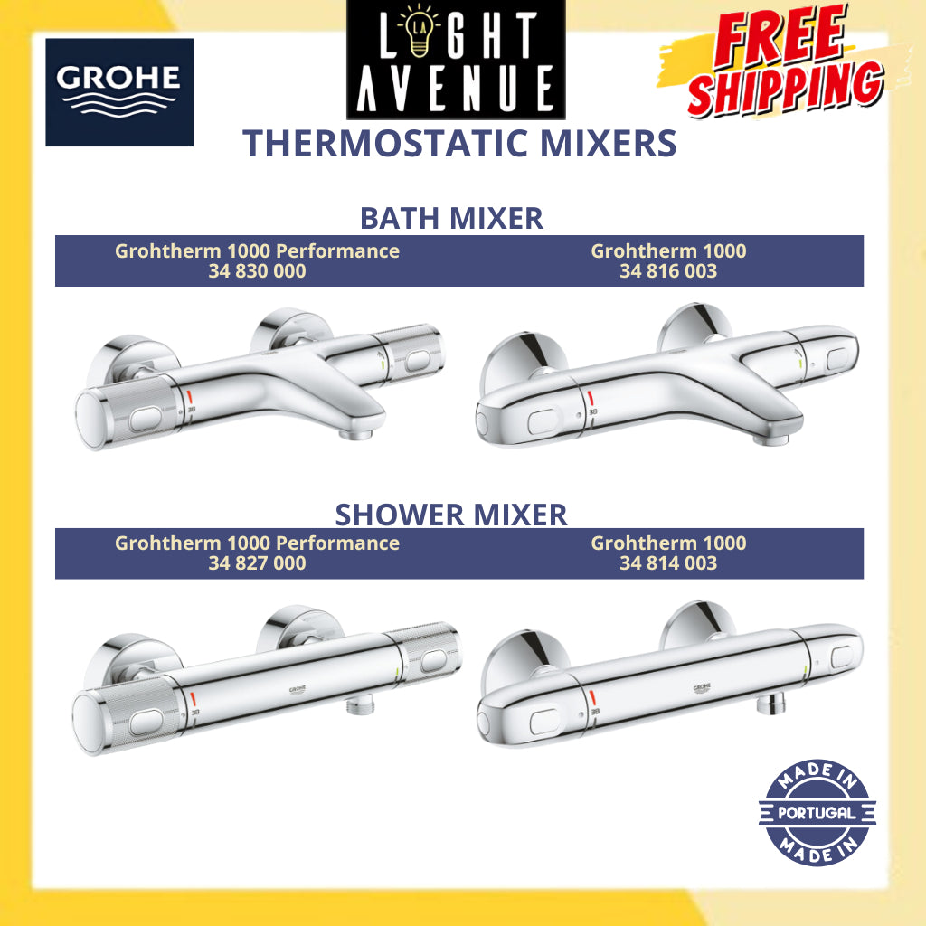 Grohe 34 827 000 Grohtherm 1000 Performance Shower Mixer
