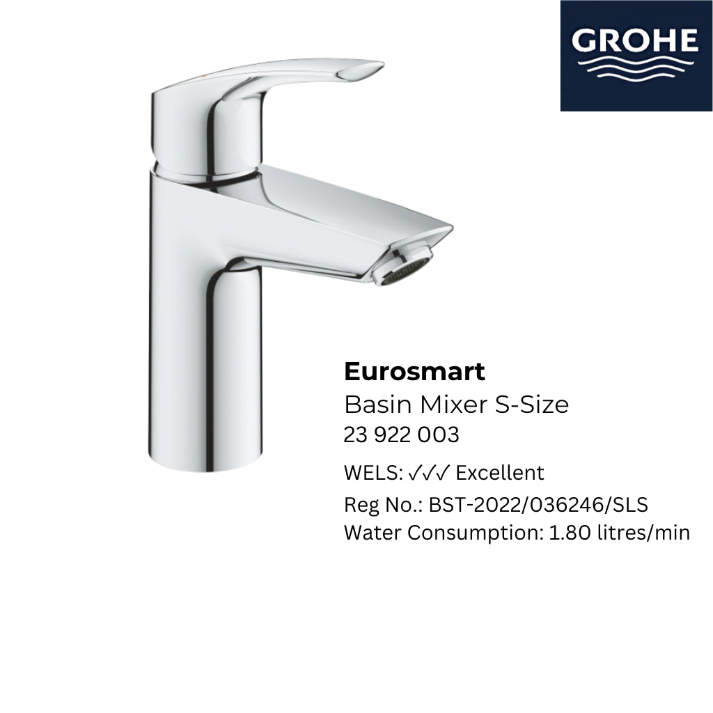 Grohe 23 922 003 Eurosmart Basin Mixer S-Size