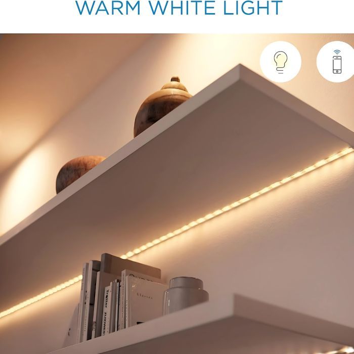 WiZ Smart WiFi RGB LED Strip Light 1m Extension 20W 2700k-6500k + RGB