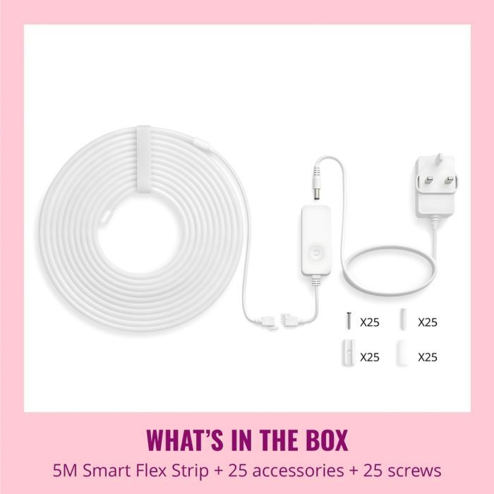 WiZ Smart WiFi Neon Flex Strip Lighting 5m 24W Type-G GM