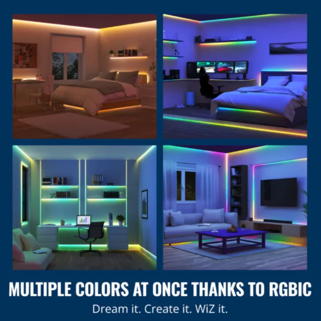 WiZ RGBIC LED Strip Light 5M/10M Type-G GM with UK Plug