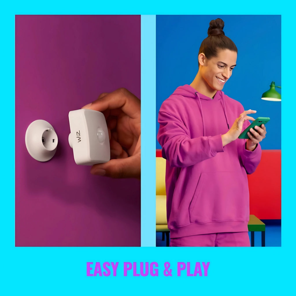 WiZ Smart WiFi Indoor Motion Sensor with batteries Smart Light Automation Motion Detection